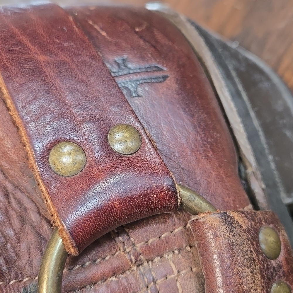 Frye Brown Leather Harness Moto Boots - Picture 4 of 8